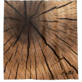 Oud hout douchegordijn (Voorkant)