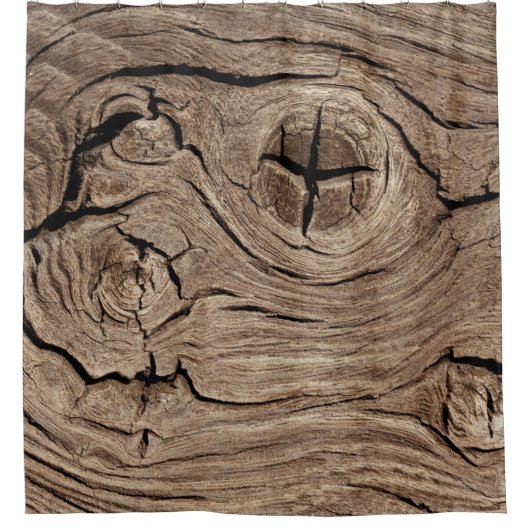 Oud hout, douchegordijn (Voorkant)