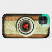 Oud Hout effect Camera iPhone 5/ iPhone 5S Hoesje (Achterkant (horizontaal))