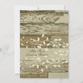 Oud hout - gouden tint kaart (Achterkant)