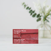 Oud hout met vers rood verf visitekaartje (Staand voorkant)