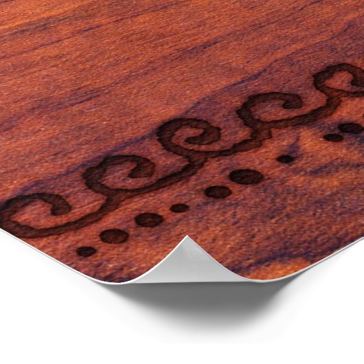 Oud hout poster (Hoek)