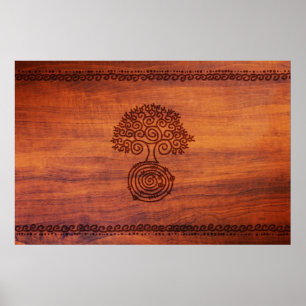 Oud hout poster