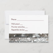 Oud hout RSVP met envelop-wit Kaartje (Achterkant)