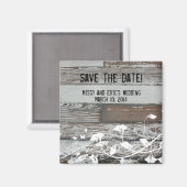 Oud Hout Sla de Datummagneet op Magneet (Voorkant / Achterkant)