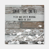 Oud Hout Sla de Datummagneet op Magneet (Voorkant)