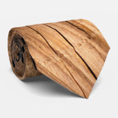 oud hout stropdas (Opgerold)
