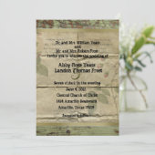 Oud hout,  uitvindingen van Franse papieren bruilo Kaart (Staand voorkant)