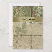 Oud hout,  uitvindingen van Franse papieren bruilo Kaart (Achterkant)