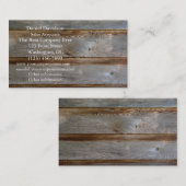 Oud hout van Barn Visitekaartje (Voorkant / Achterkant)