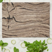 oud hout, vintage theedoek (Gevouwen)