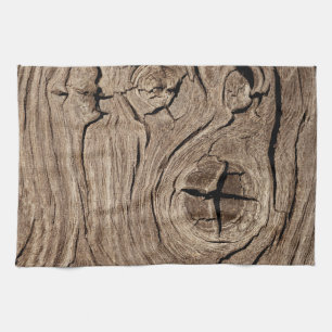 oud hout, vintage theedoek