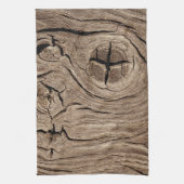 oud hout, vintage theedoek (Verticaal)