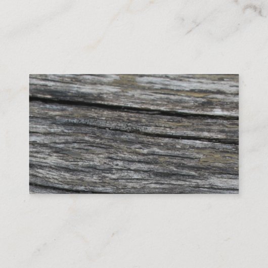 Oud hout visitekaartje (Achterkant)