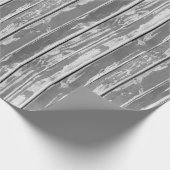 Oud hout zwart en wit cadeaupapier (Hoek)