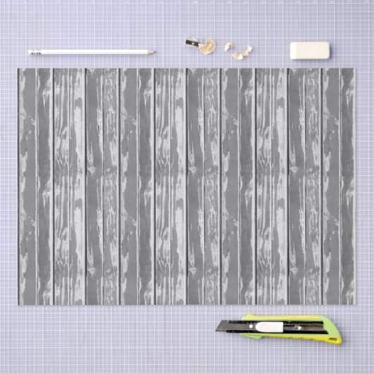 Oud hout zwart en wit tissuepapier (Craft)