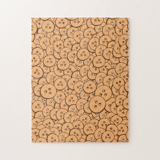 Oud houten knopen patroon legpuzzel (Verticaal)