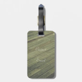 Oud Houten Planken Vloer Bagagelabel (Achterkant verticaal)