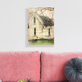 Oud Huis Canvas Afdruk (Insitu (Woonkamer))
