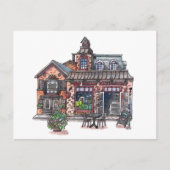 Oud huis in de stad briefkaart (Voorkant)