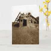 oud huiswenskaart kaart (Gele Bloem)