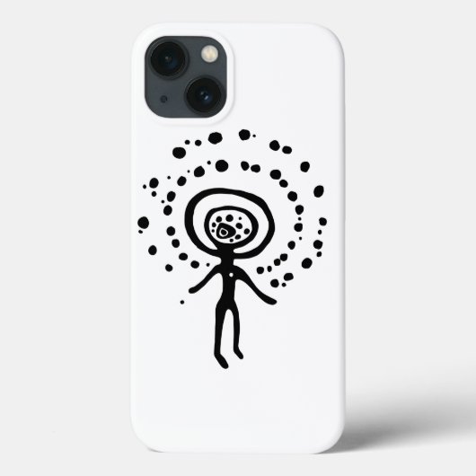 Oud Idool Geoglyph Symbool Petroglyph Amerindian Case-Mate iPhone Case (Achterkant)