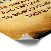 Oud Iers "Blessing Parchment with Gold Butterfly" Poster (Hoek)