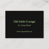 Oud Iers huisje Visitekaartje (Achterkant)