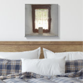 Oud Iers keukenraam Canvas Afdruk (Insitu (Slaapkamer))