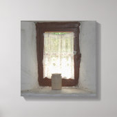 Oud Iers keukenraam Canvas Afdruk (Voorkant)