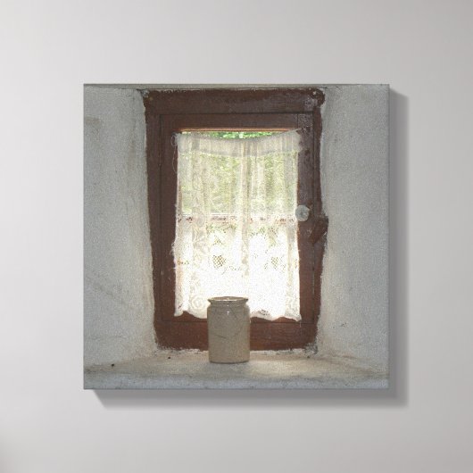 Oud Iers keukenraam Canvas Afdruk (Voorkant)