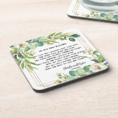 Oud Iers Zegen & Bruiloft Groen 2 Bier Onderzetter (Linkerzijde)