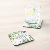 Oud Iers Zegen & Bruiloft Groen 2 Bier Onderzetter (Rechterzijde)