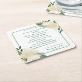 Oud Iers Zegen & Bruiloft Groen 2 Kartonnen Onderzetters (Schuin)