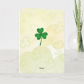 Oud Iers Zegen St. Patrick's Day Custom Kaart (Achterkant)