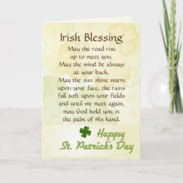 Oud Iers Zegen St. Patrick's Day Custom Kaart
