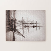 Oud Iers zeilschip Legpuzzel (Horizontaal)
