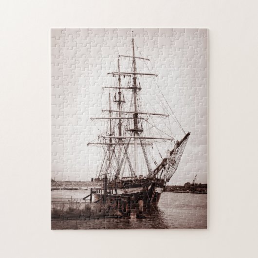 Oud Iers zeilschip Legpuzzel (Verticaal)