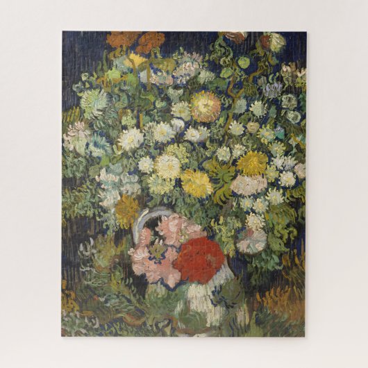 Oud impressionistisch bloemboeket Van Gogh Legpuzzel (Verticaal)