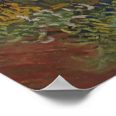 Oud impressionistisch bloemboeket Van Gogh Poster (Hoek)
