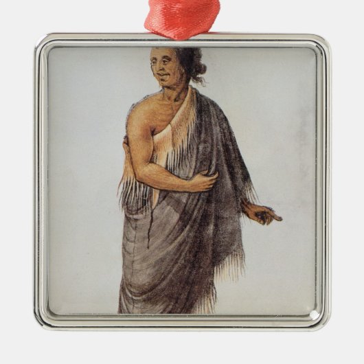 Oud-Indiaas Man Metalen Ornament (Voorkant)