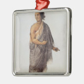 Oud-Indiaas Man Metalen Ornament (Links)