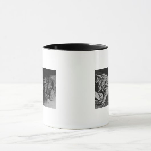 Oud-Indiaas wittekenaar op Alaska foto Mok (Midden)