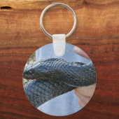 Oud-Indigoslang (Drymarchon corais couperi) Sleutelhanger (Voorkant)