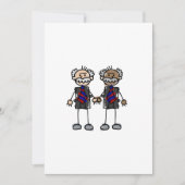 Oud interraciaal paar kaart (Voorkant)