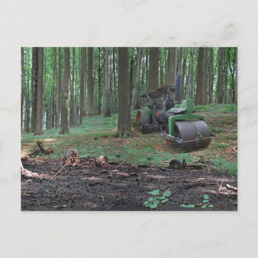 Oud Iron III - Dampfwalze Briefkaart (Voorkant)