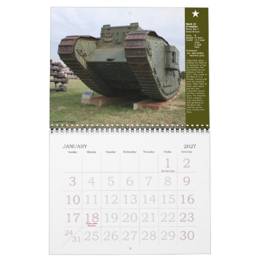 Oud Ironsides 2012 Kalender (Jan 2027)