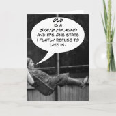 "Oud is een staat van zijn..."-kaart Kaart (Voorkant)