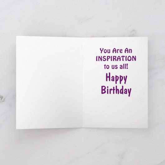 "Oud is een staat van zijn..."-kaart Kaart (Binnen)