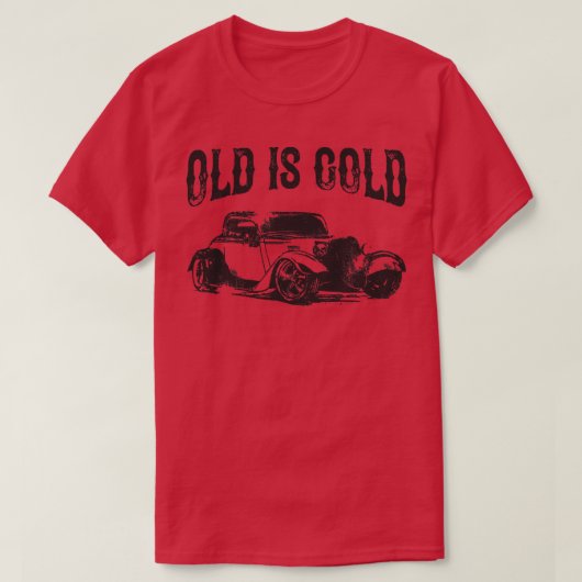 Oud is Gold Oldtimer Classic T-shirt (Design voorkant)